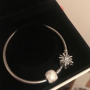 Pandora Bangle Limited Ed. Silver Firework
